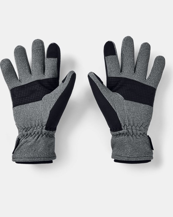 Men's UA Storm Gloves, Gray, pdpMainDesktop image number 1